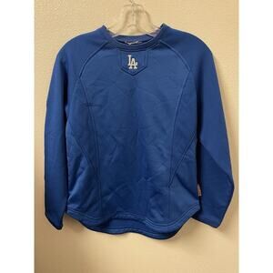 LA Dodgers Kids Therma Base Top Majestic Size M Embroidered Fleece Lined MLB